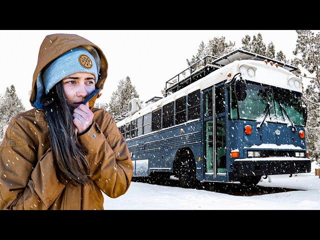 Winter survival: My First Winter Alone in a Frozen School Bus