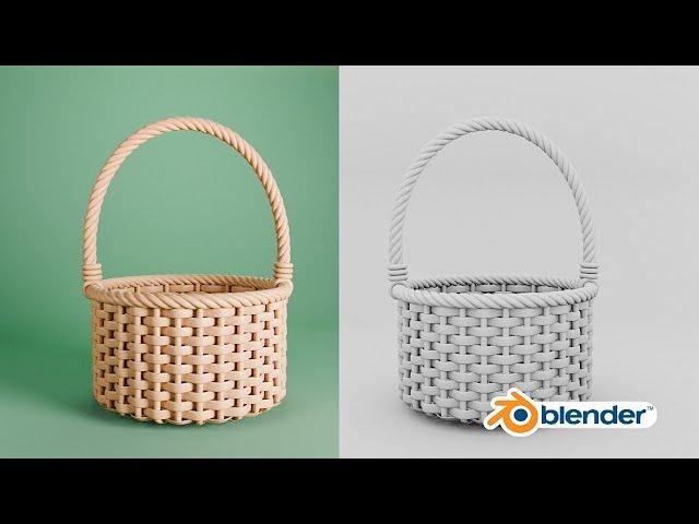 Try this Wicker Basket 3d Modeling in Blender it's Easy!