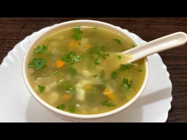 Veg Clear Soup | Vegetable Soup Recipe | Soup Without Corn Flour | Veg Feast