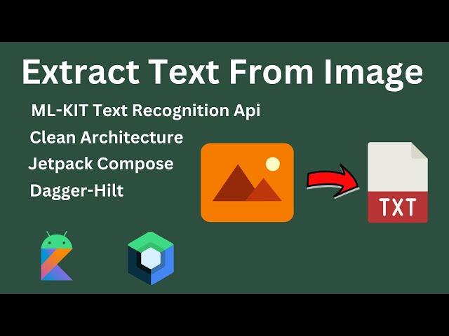 Extract Text From Images Using ML-KIT Text Recognition Api || Clean Architecture || Jetpack Compose