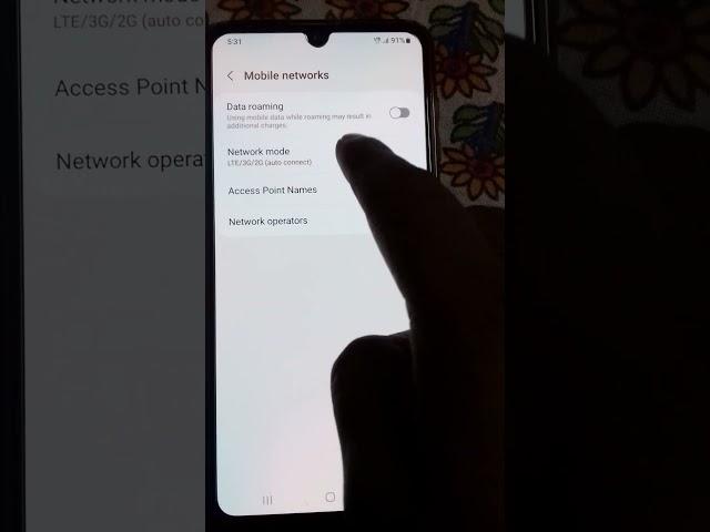 how to set your network mode LTE/3G/2G or LTE only#shorts 