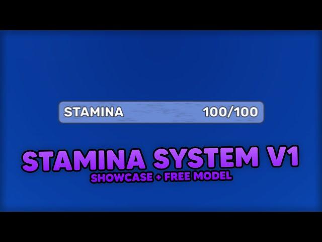 Stamina System V1 // Roblox Showcase + Free Model!