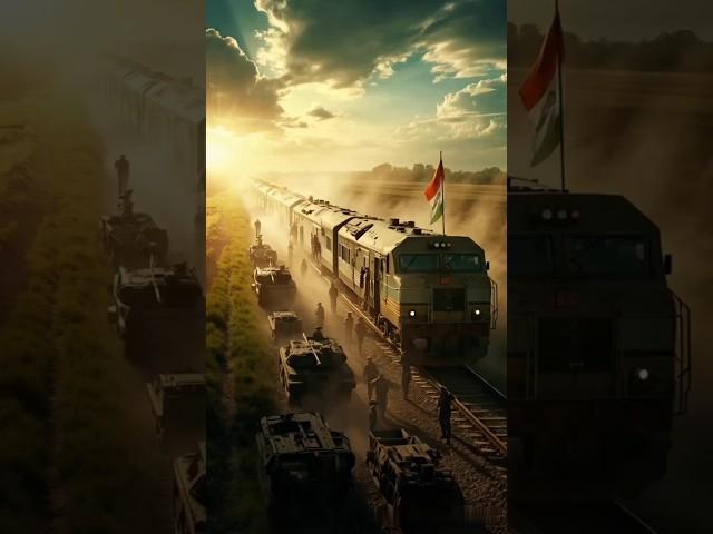 Massive Indian Army Deployment by Train | 8K Cinematic Military Power in Motion #4kvideo