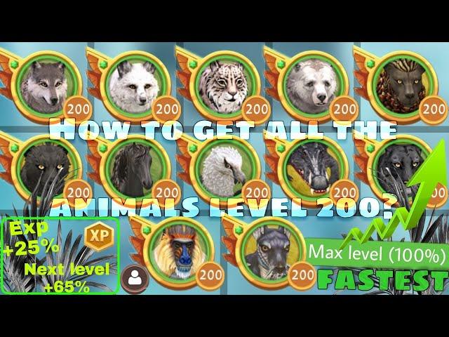 WildCraft - How to get all the Animals level 200 Quickly ?