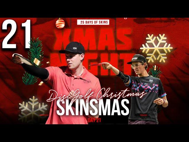 Day 21 | Disc Golf Skinsmas | OTB Tour Skins #37 | Eagles Crossing Disc Golf Course