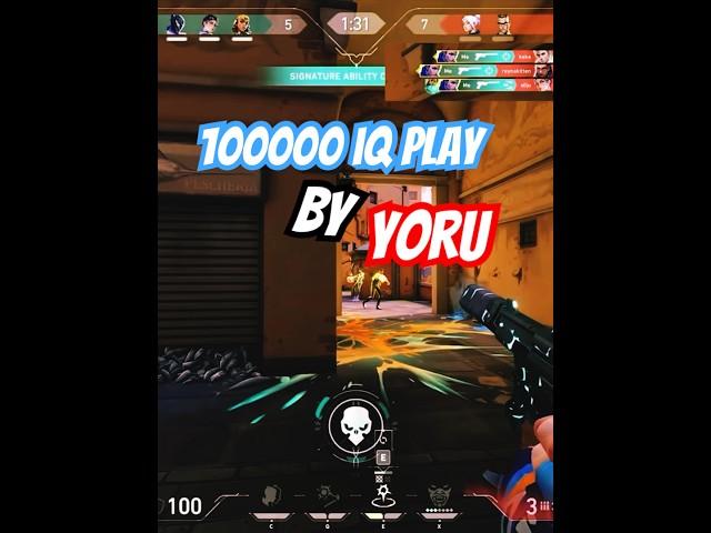 100000iq Yoru Ghost Ace?! #valorant #shorts