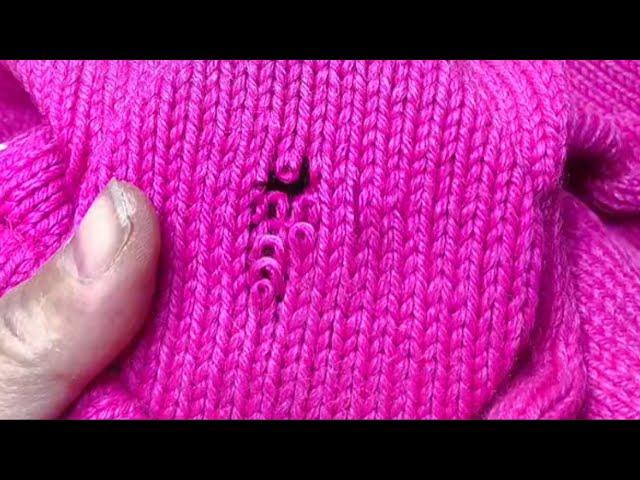 How to Perfectly Repair a Hole in a Knitted Sweater at Home