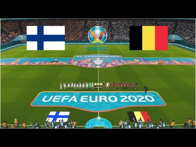 Highlights Finland vs Belgium | UEFA EURO 2020 | Realistic Gameplay