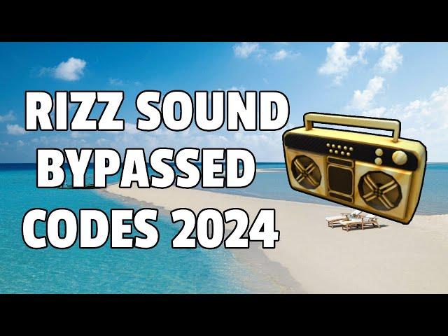 LOUD RIZZ SOUND BYPASSED Roblox Ids (WORKING 2024)