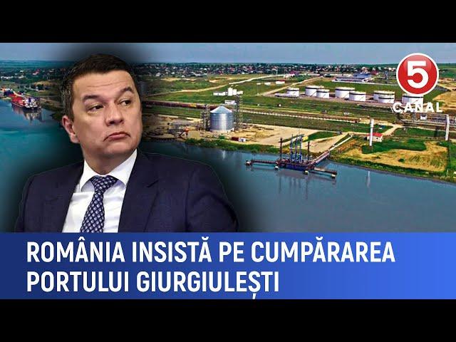 România insistă pe cumpărarea portului Giurgiulești