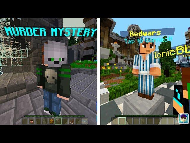 How to get Hypixel On Minecraft PE 1.1 - Murder Mystery Server for mcpe 1.1 and BEDWARS SERVER