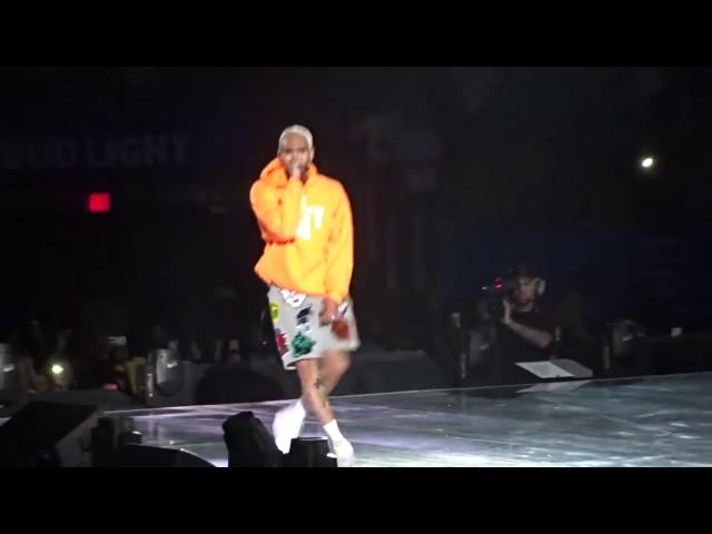 Chris Brown performs Deuces Live Party Tour 2017