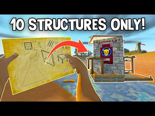 I Built A 10 Structure 1x1 Triangle Base Design! - Tribals Survival