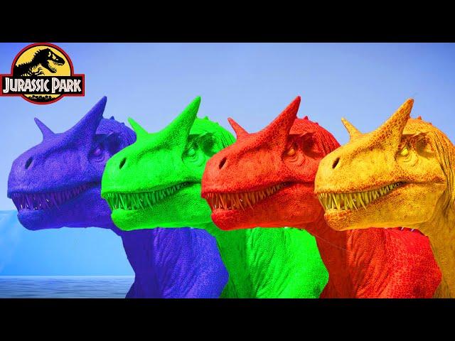 Spinosaurus, Carnotaurus & Therizinosaurus: DINOSAUR Destoroyah All Jurassic MARIO - Fallen Kingdom