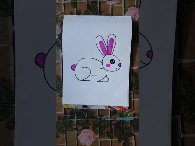 How to Draw Rabbit From 22 number #shorts #rabbit #art #number #youtubeshorts #trending #drawing #yt
