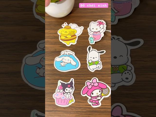 Satisfying video Sticker Sanrio-Ep03 #shorts #shortsfeed #sticker #sanrio #kuromi #satisfying