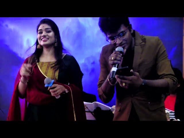 மின்னல் ஒரு கோடி Minnal Kodi Song live ajaykrishna Srinisha Vijay super singer @tonyrock406