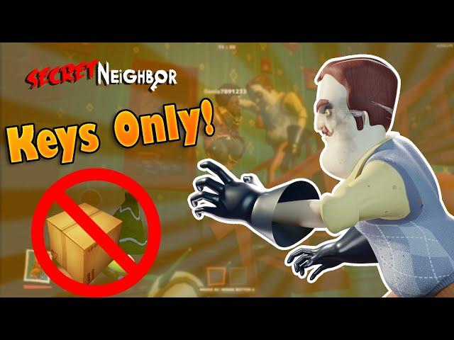 Keys Only Challenge! | Secret Neighbor