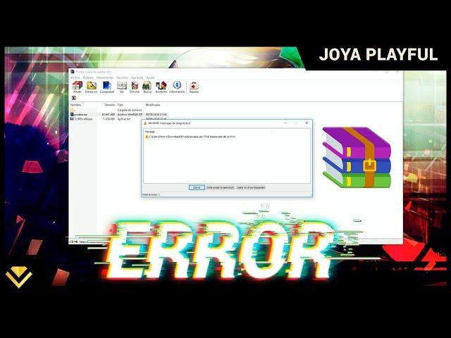 Solución al Descomprimir Winrar - error de diagnóstico | By JOYA 2021