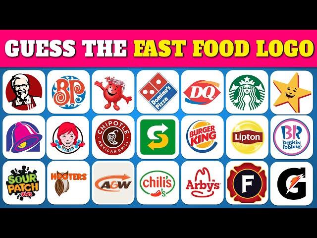 Guess the Fast Food Logo...! | Fast Food Logo Quiz | Quiz Rainbow