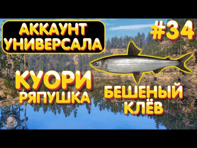 Аккаунт универсала #34 | Бешеный клёв | Ряпушка | оз. Куори | Русская Рыбалка 4