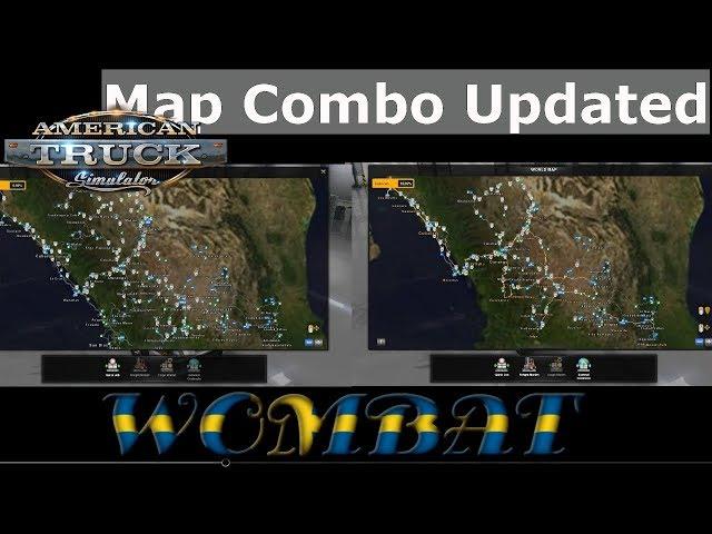 ATS 1.33 - Map combo updated, including US Expansions, paid versions of Mexico maps and then some