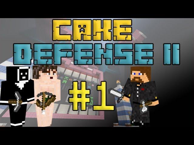 Minecraft Cake Defense II #1 - Евгеха и Братья гномы