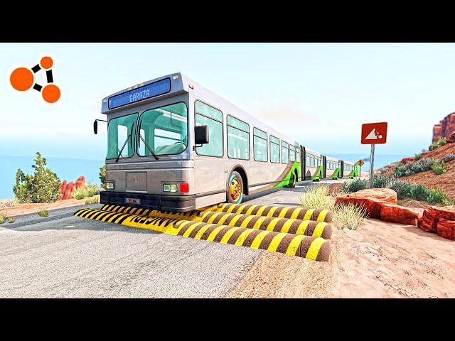 Buses Vs Speed Bumps BeamNG.drive | Beamng Crashes TV