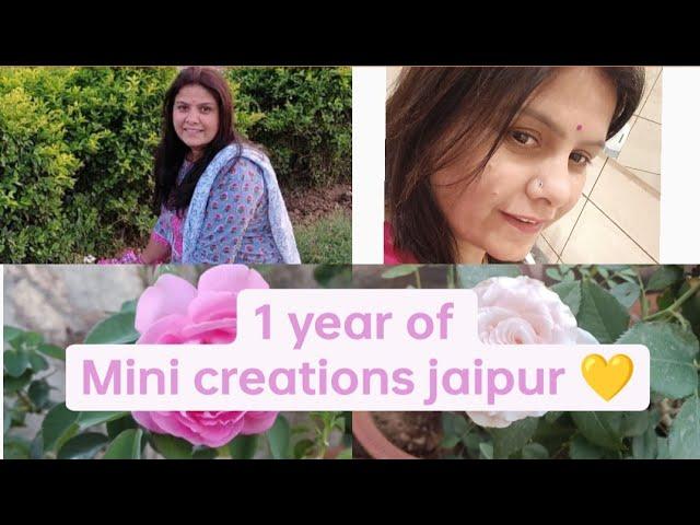 1 year of mini creations jaipur ll 21st March ll thanks for your support ll Mini creations