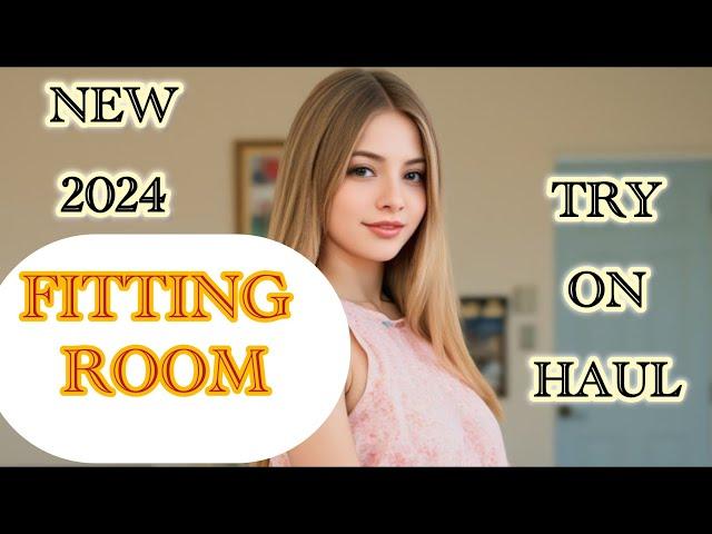 4K New fitting room try on haul latest update by nancy|transparent try on|transparent today