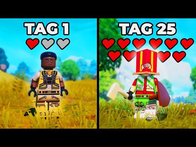 Ich habe 25 Tage Lego Fortnite gespielt!