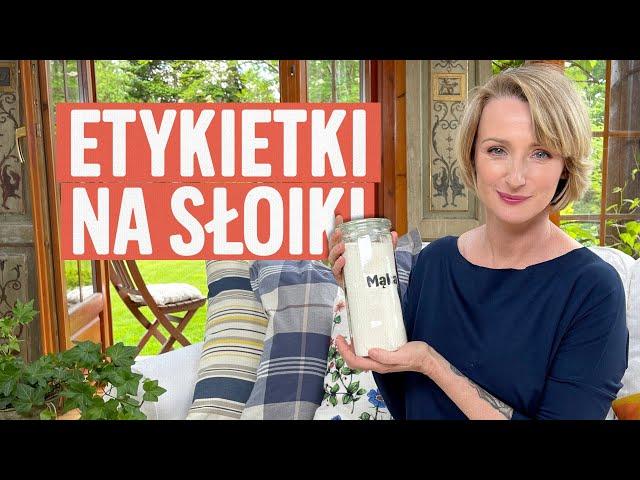 Etykiety na słoiki - jak wykonać je własnoręcznie - tutorial DIY | Ula Pedantula #315