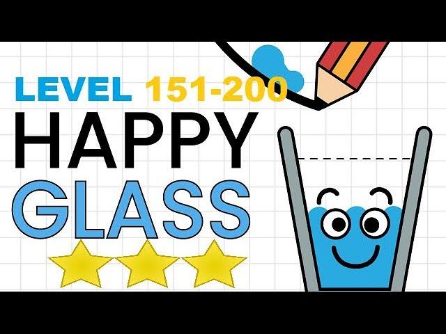 Happy Glass Levels 151-200. 3 Stars Walkthrough