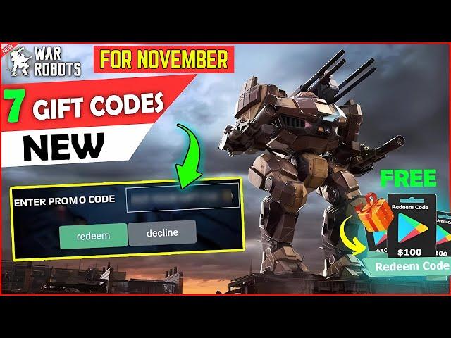 ️NOVEMBER UPDATE️WAR ROBOTS GIFT CODES OCTOBER 2024 | WAR ROBOTS CODES 2024