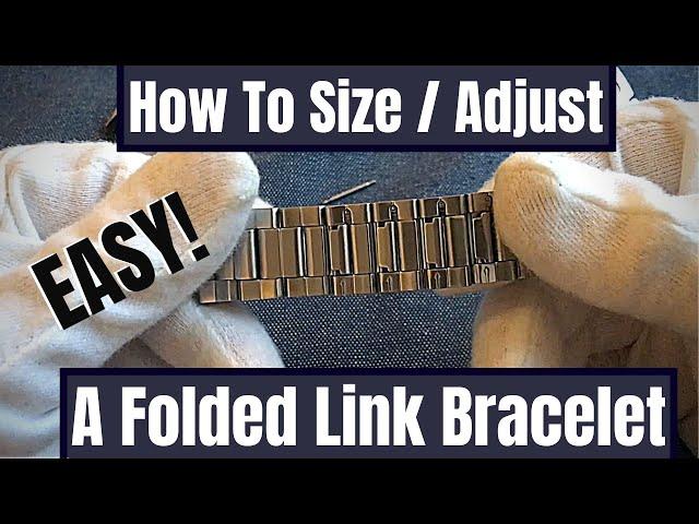 How To Size / Resize / Adjust A Folded Link Bracelet, On A SEIKO 5