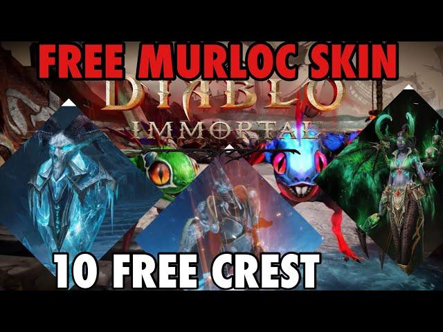 FREE PET SKIN MURLOCK! FREE 10 CRESTS! HUGE WORLD OF WARCRAFT EVENT! FREE SKINS Diablo Immortal