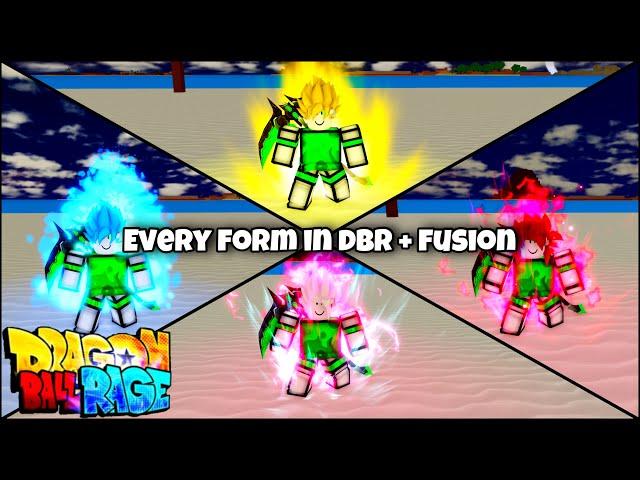 EVERY SINGLE FORM IN DBR (+ FUSION) | DRAGON BALL RAGE