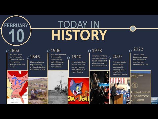 What HAPPENED in History TODAY?  | On This Day February 10 (2025)