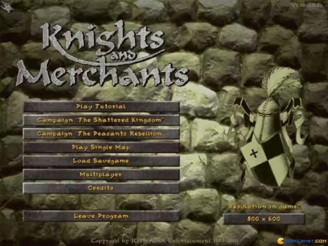 Knights & Merchants: the shattered kingdom gameplay (PC Game, 1998)