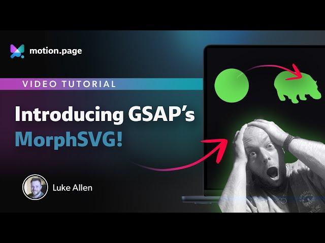 Use GSAP's MorphSVG with Motion.page Today! 