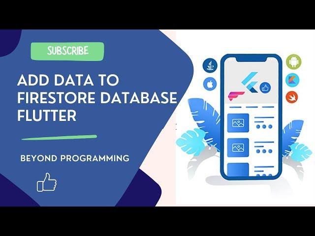 Add data to Firestore Database Flutter | Flutter Firestore CRUD #flutter #firestore