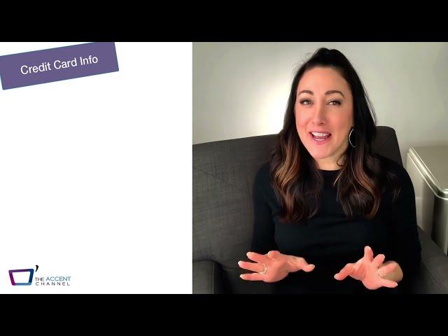 How to Share Your Credit Card Info {American Accent Training}