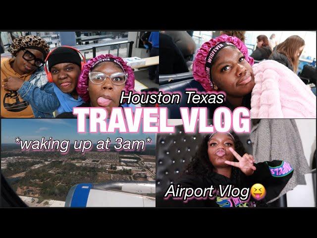 TRAVEL DAY VLOG️ (6am Flight, Delayed Flight, Houston Texas, + More) -AIRPORT VLOG 2024