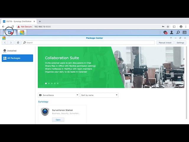 Synology Surveillance Station Install