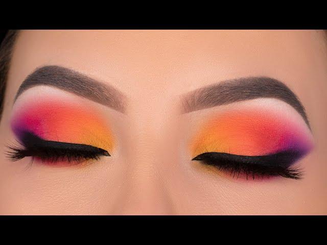 SUNSET Eye Makeup Tutorial | Jaclyn Hill x Morphe Volume 2 palette