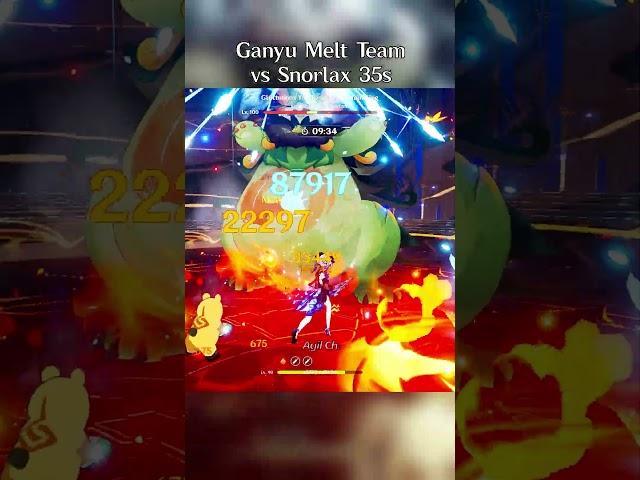 GANYU MELT TEAM VS SNORLAX 35S