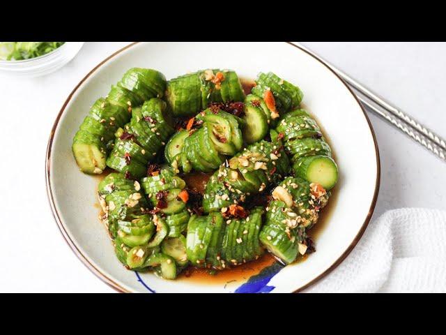 Quick & Refreshing Spicy Asian Cucumber Salad