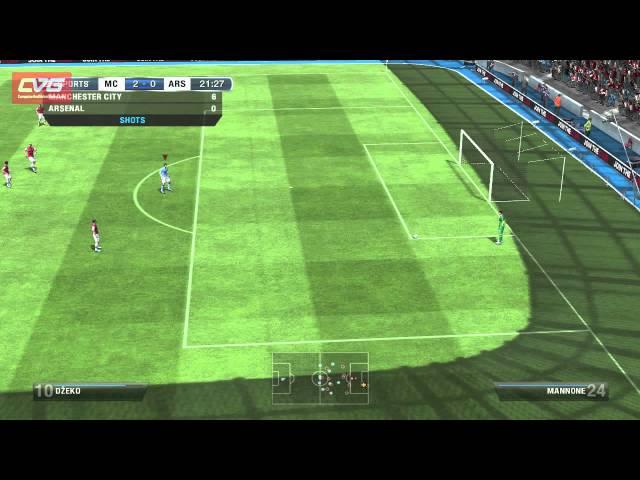 FIFA 13 Gameplay Man City vs Arsenal 2012 HD (PC)