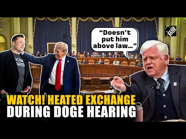 "Where is Elon Musk?” Watch heated exchange during DOGE hearing; Democrat John Larson blasts Musk