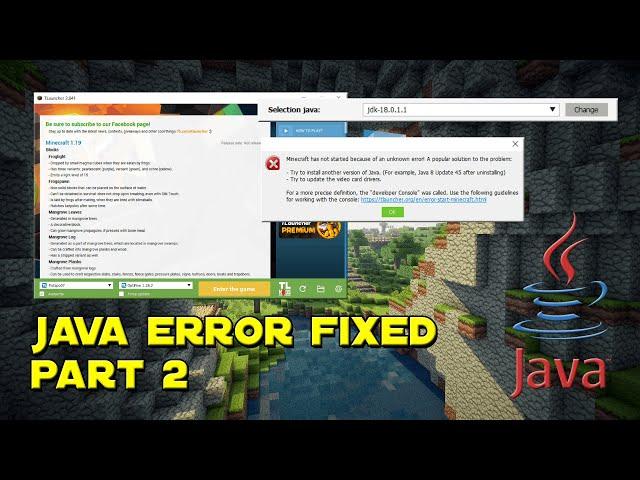 How to Fix Java Error in Tlauncher (2022) | Minecraft Java Edition 1.17 and Up! | Part 2